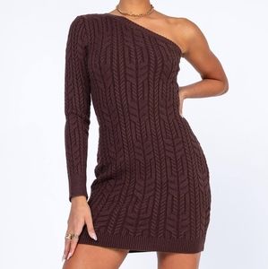 Princess Polly One Shoulder Knit Dress